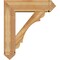 Ekena Millwork Olympic Arts and Crafts Rough Sawn Bracket w/ Offset Brace, Western Red Cedar, 8"W x 28"D x 32"H BKT0806X28X32OLY03RWR - alternate 2